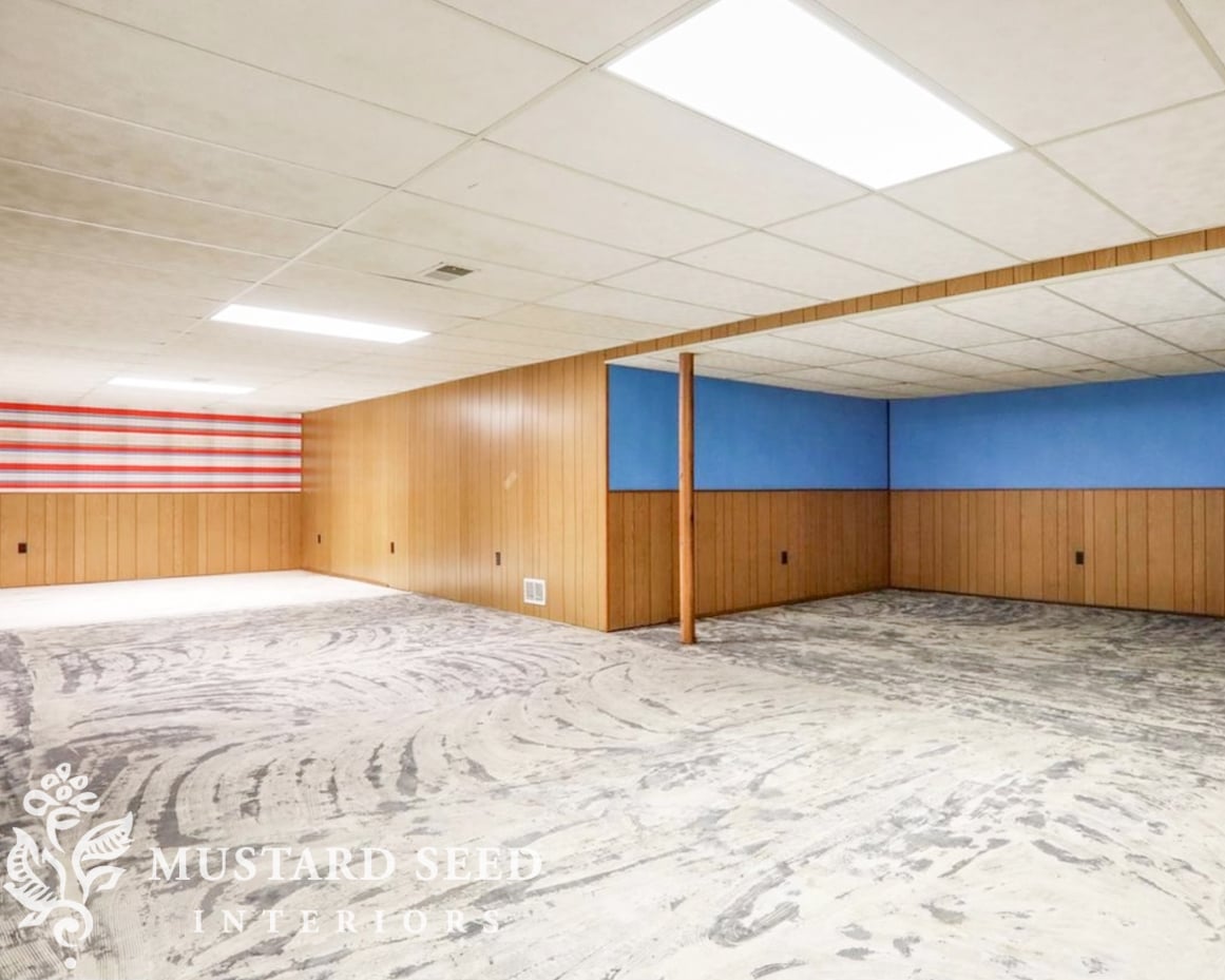 1970 home renovation | basement | miss mustard seed